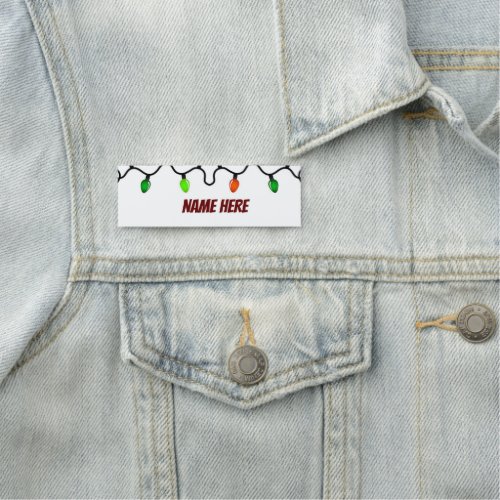 CHRISTMAS LIGHTS FOR NEW YEAR EVENTS NAME TAG