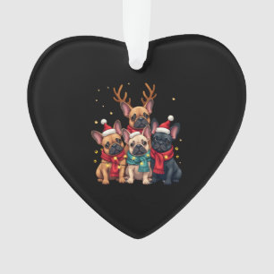 Christmas Lights French Bulldogs Xmas Frenchie Dog Ornament