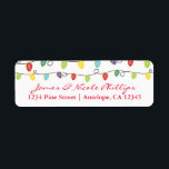 Christmas Lights Fun Holiday Card Address Labels<br><div class="desc">Christmas Lights Fun Holiday Card Address Labels.  Customize with any text. Matching items available.</div>