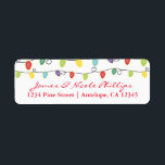 Christmas Lights Fun Holiday Card Address Labels<br><div class="desc">Christmas Lights Fun Holiday Card Address Labels.  Customize with any text. Matching items available.</div>