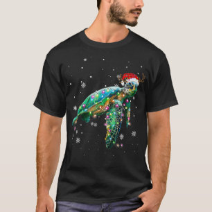 Christmas Lights Funny Santa Hat Merry Christmas 2 T-Shirt