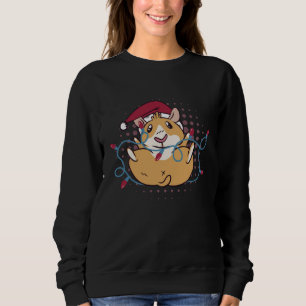 Christmas Lights Furry Potato Cute And Fluffy Guin Sweatshirt