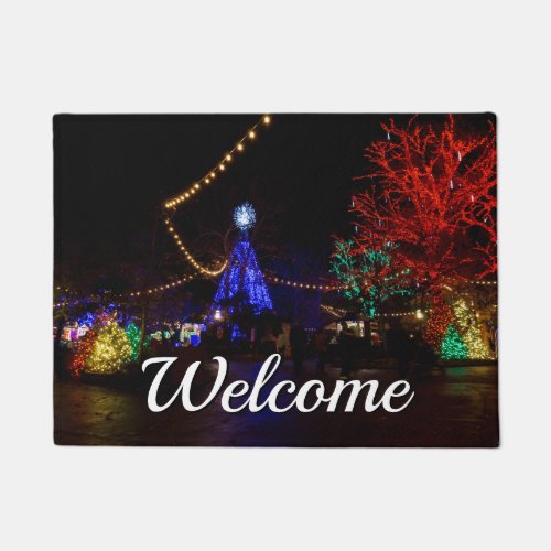 Christmas Lights Galore Welcome Doormat