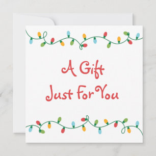 Christmas Lights Gift Certificate