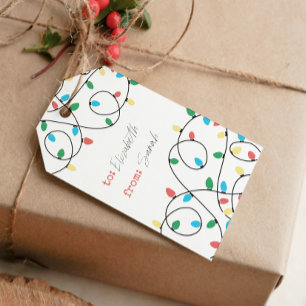 Christmas Lights Gift Tag