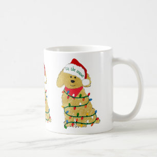 Christmas Lights Goldendoodle Coffee Mug