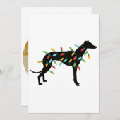 Christmas Lights Greyhound Cute Gifts Dog Lovers (Front/Back)