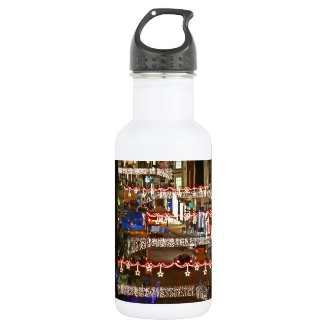Christmas lights Guildford Water Bottle (Front)