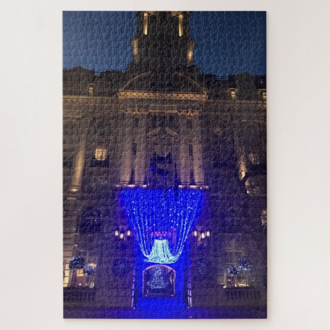 Christmas Lights, High Holborn, London UK Jigsaw Puzzle (Vertical)
