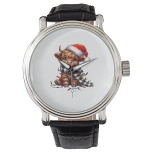 Christmas Lights Highland Cow Baby Christmas Light Watch