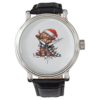 Christmas Lights Highland Cow Baby Christmas Light Watch