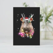 Christmas Lights Hippo Fiona Hippopotamus Lover (Standing Front)