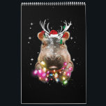 Christmas Lights Hippo Fiona Hippopotamus Lover Calendar<br><div class="desc">Christmas Lights Hippo Fiona Hippopotamus Lover ! Offering gifts sooner or later does not matter,  it matters that you sincerely gave gifts !!</div>