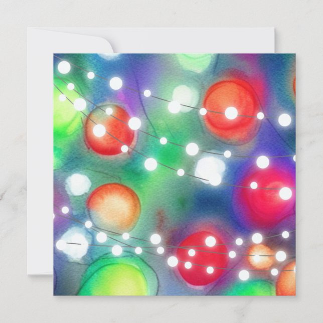 Christmas Lights Holiday Card (Front)