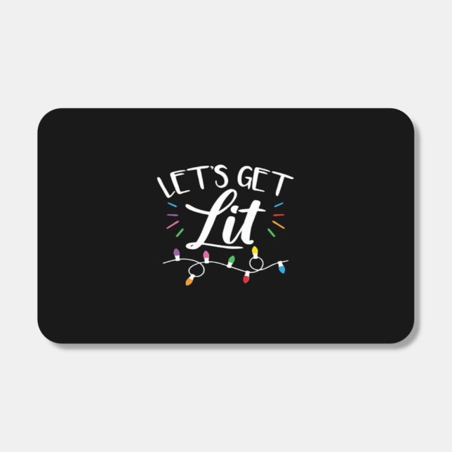 Christmas Lights Humor Let's Get Lit Essential Matchboxes (Front)