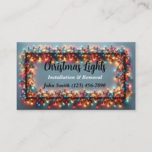 Christmas Lights Installation Business Cards