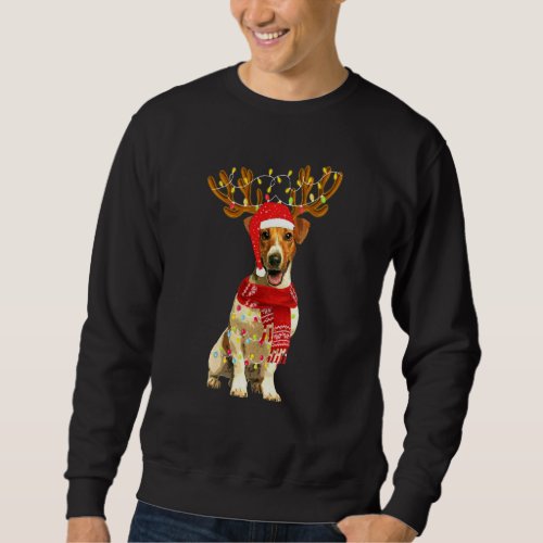 Christmas Lights Jack Russell Terrier Dog Lover Do Sweatshirt