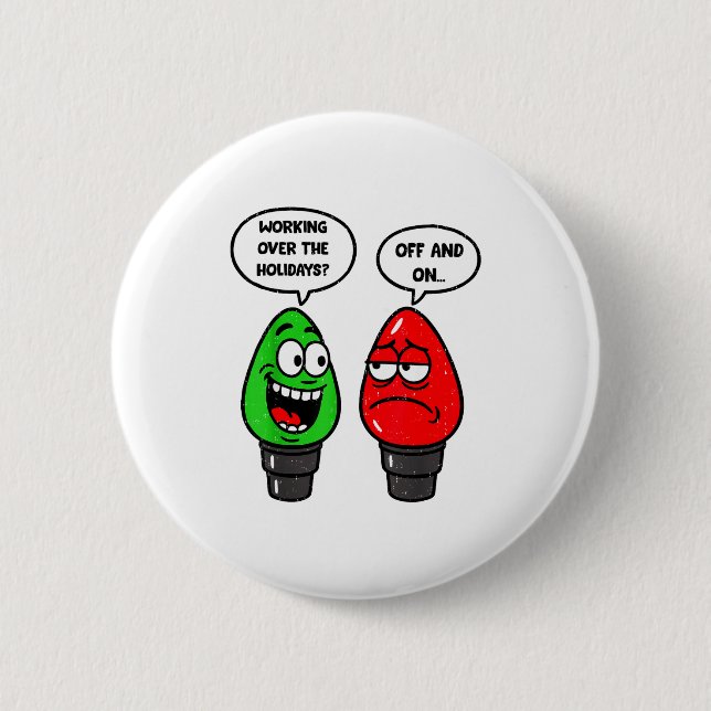 Christmas Lights Joke Light Bulb Working Off On Pu Button (Front)