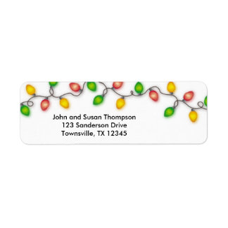 Christmas Lights Label