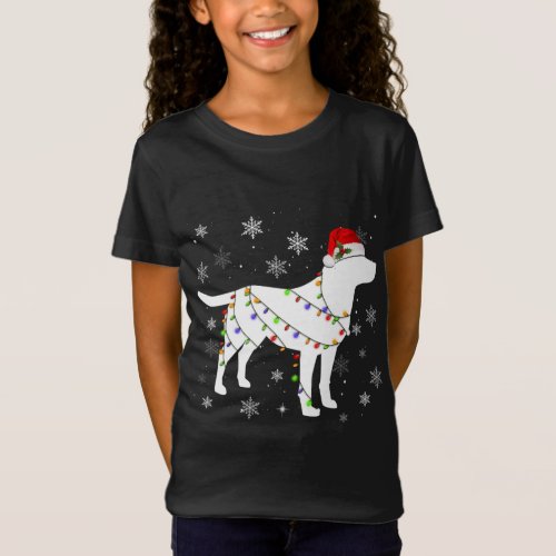 Christmas Lights Labrador Retriever Dog Lover Gift T_Shirt