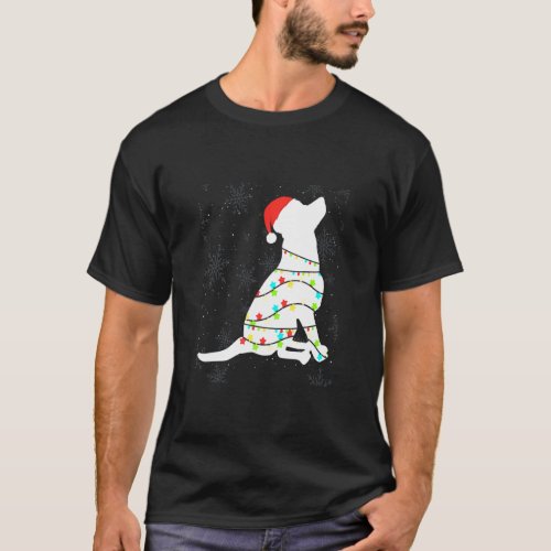 Christmas Lights Labrador Retriever Dog  T_Shirt
