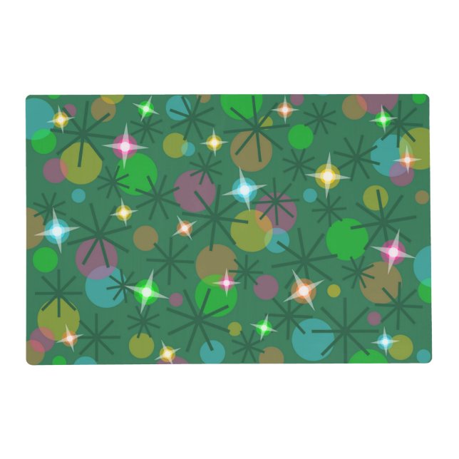 Christmas Lights laminated placemat (Front)
