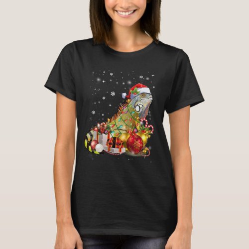 Christmas Lights Leopard Gecko  T_Shirt