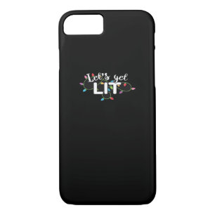 Christmas Lights Let's Get Lit Gift Classic iPhone 8/7 Case