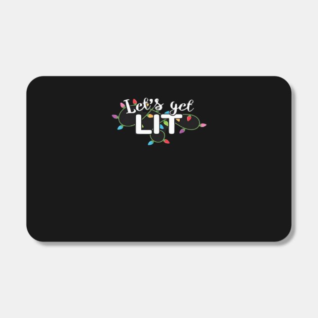 Christmas Lights Let's Get Lit Gift Classic Matchboxes (Front)