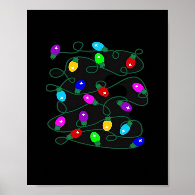 Christmas Lights -Let's Get Lit Lights- Merry & Br Poster (Front)