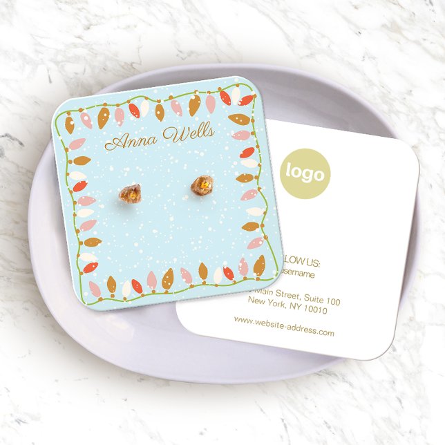 Christmas LIghts  Logo Earring Display Card (Creator Uploaded)
