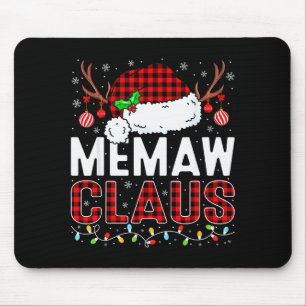 Christmas Lights Memaw Claus Family Matching Xmas  Mouse Pad