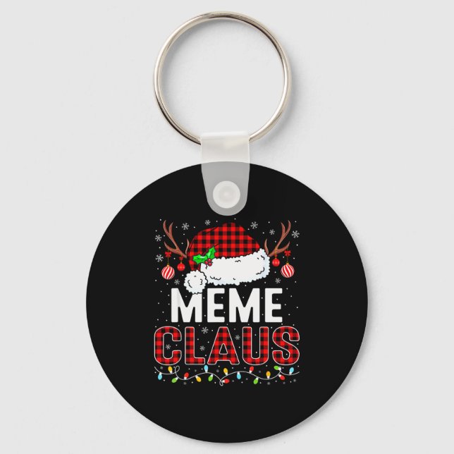 Christmas Lights Meme Claus Family Matching Xmas P Keychain (Front)