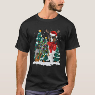 Christmas Lights Miniature Australian Shepherd Dog T-Shirt