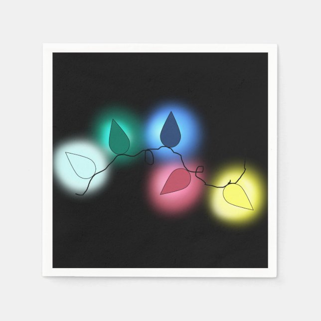 christmas lights napkins (Front)