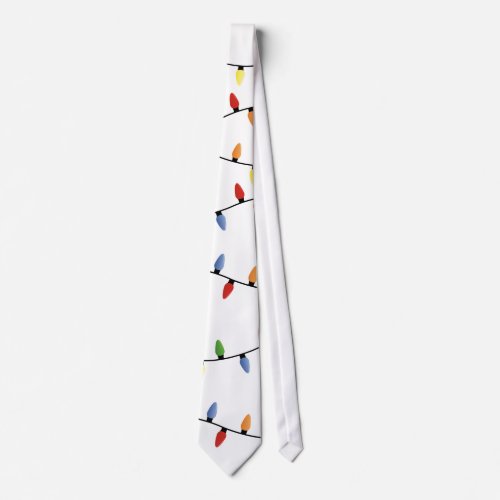 Christmas Lights Neck Tie for Men