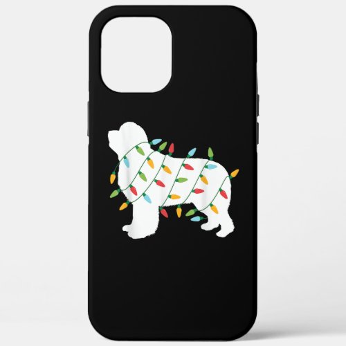 Christmas lights newfoundland  gifts  dog lovers iPhone 12 pro max case