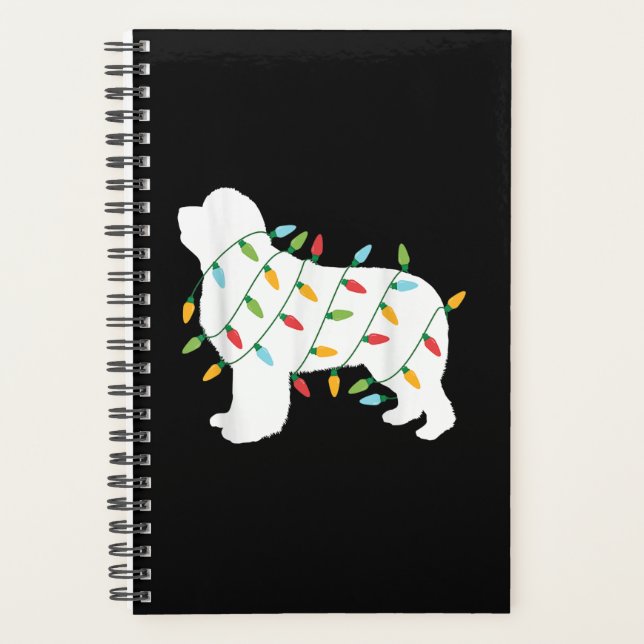 Christmas lights newfoundland  gifts | dog lovers planner (Front)