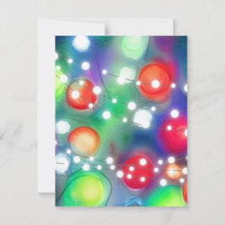 Christmas Lights Note Card