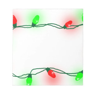 Christmas Lights Notepad