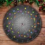 Christmas Lights On Wood Background Winter Game Dart Board<br><div class="desc">Christmas Lights On Wood Background Winter Game</div>