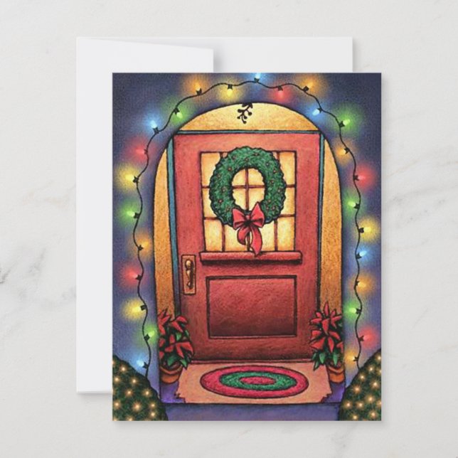 CHRISTMAS LIGHTS OPEN HOUSE PARTY INVITATION (Front)