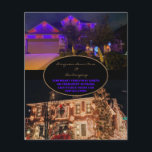 Christmas Lights or Permanent Outdoor LED Flyer<br><div class="desc">Christmas Lights two Photos Installation Flyer. Holiday or permanent outdoor LED color changeable installation.</div>