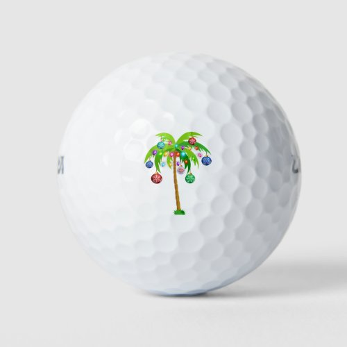 Christmas lights palm tree hawaii beach tropical x golf balls