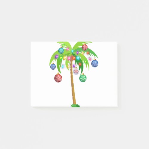 Christmas lights palm tree hawaii beach tropical x post_it notes