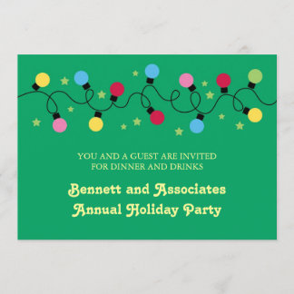 Christmas Lights Party Invitation