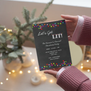 Christmas Lights Party Invitation