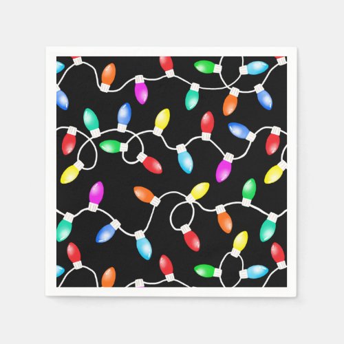 Christmas Lights Pattern Napkins