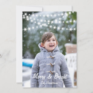 Christmas Lights Photo Holiday Card