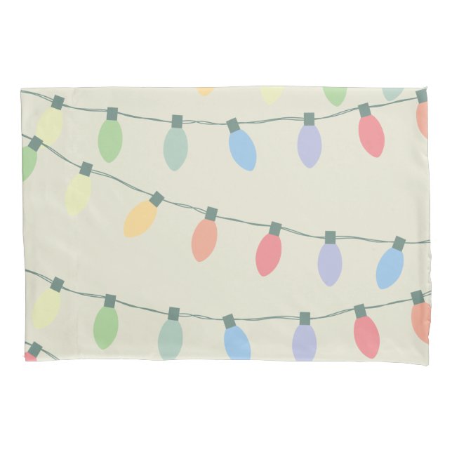 Christmas Lights Pillow Case (Front)